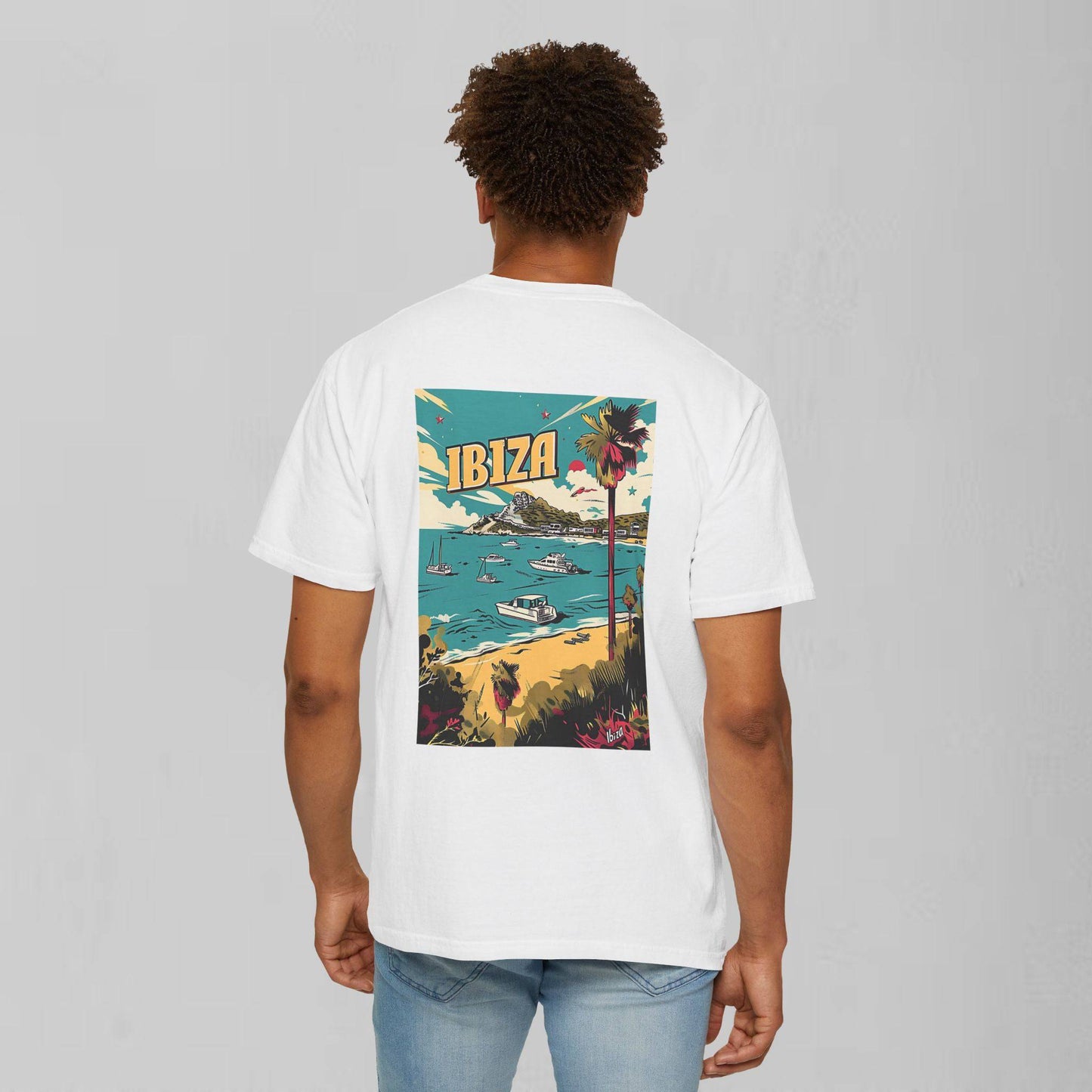 Retro Vintage Ibiza Graphic Travel Tee - Disco Apparel