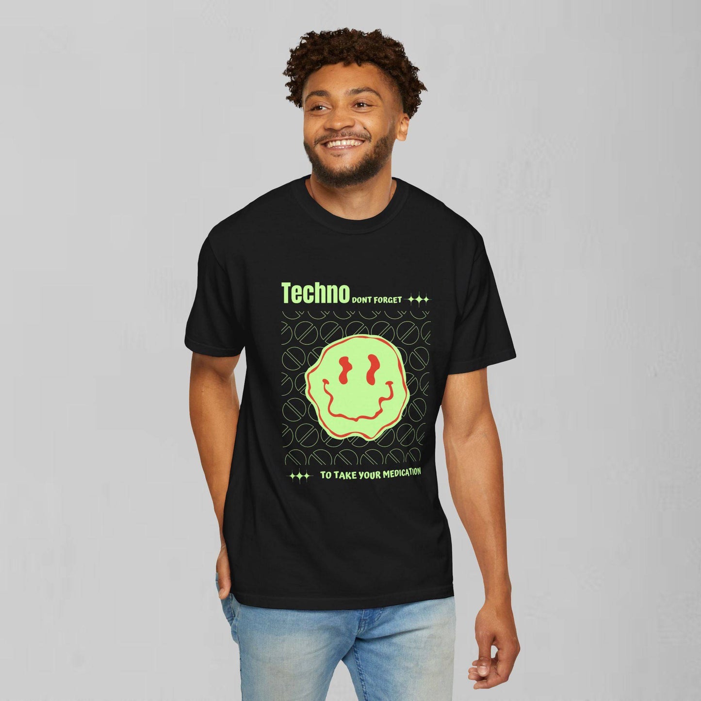 Techno Take Your Meds Tee - Disco Apparel
