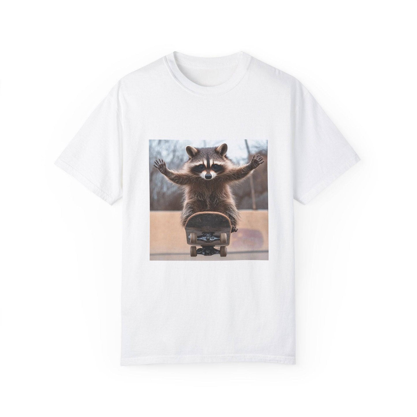 Raccoon Shredz Skateboarding Tee - Disco Apparel